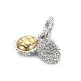 S925 Silver Pendant Bead for Lady Bracelet Bangle Durian Dangle Charm