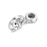 S925 Silver Soulmate Heart Charms for Lady Bracelet Bangle