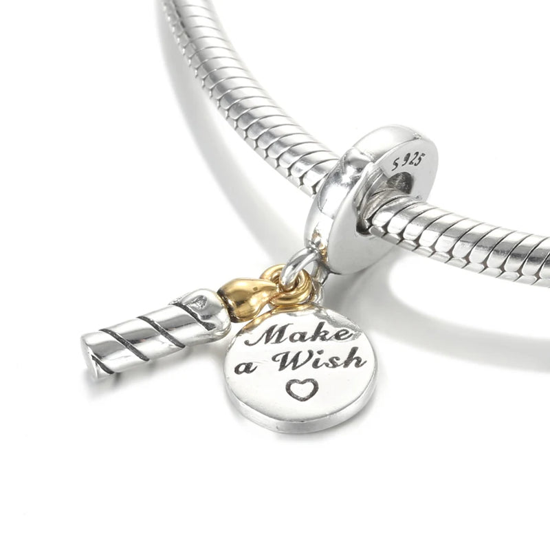 S925 Silver Pendant Charm for Women Bracelet Bangle DIY Jewelry