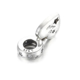 S925 Silver Pendant Charm Congratulations Heart & Stars Dangle Bead