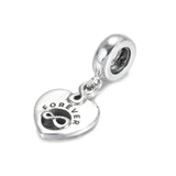 S925 Silver Forever Heart Dangle Bead