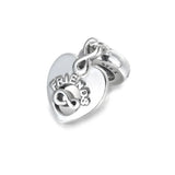S925 Silver Forever Heart Dangle Bead