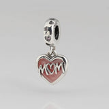 Mom Love Cream Dangle Charm Pendant