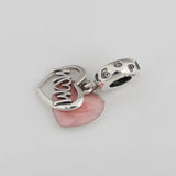 Mom Love Cream Dangle Charm Pendant