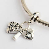 S925 Silver Pendant My Little Baby Charm for Bracelet Bangle