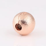 S925 Silver Rose Matte Brilliance Clip Stopper Bead Charm for Bracelet