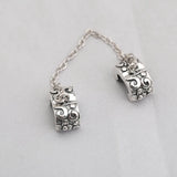 S925 Silver Safety Chain Clip for Women Bracelets & Bangles DIY Jewelry