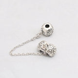 S925 Silver Safety Chain Clip for Bracelets & Bangles DIY Jewelry
