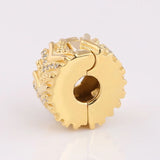 S925 Wish Crystal Clip Stopper Charm for Women Bracelet DIY Jewelry