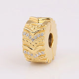 S925 Wish Crystal Clip Stopper Charm for Women Bracelet DIY Jewelry