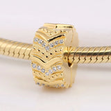S925 Wish Crystal Clip Stopper Charm for Women Bracelet DIY Jewelry