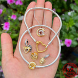 S925 Star Heart Clasp Pav? Bracelet Girl Jewelry Gift
