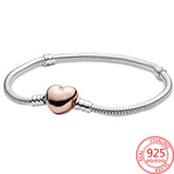 S925 Star Heart Clasp Pav? Bracelet Girl Jewelry Gift