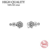 S925 Silver Chrysanthemum Earrings