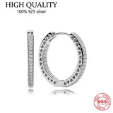 S925 Silver Rose Heart Water Drop Earrings Women's Jewelry