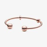 S925 Silver Ball Open Cz Bracelet Women Diy Jewelry