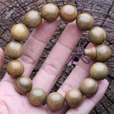 Sandalwood Beaded 15mm Buddha Rosary Yoga Bracelet
