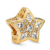925 Silver Celestial Stars Charm Flower Beads Ring Butterfly Pendant Clip