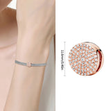 Zircon Flat Beads for 3mm Bracelet Women Jewelry