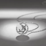 925 Silver Shark Pendant Necklace for Men Girls