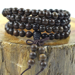 Vietnam Sandalwood Prayer Beads Hand Beaded Bracelet Men Jewelry