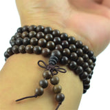 Vietnam Sandalwood Prayer Beads Hand Beaded Bracelet Men Jewelry