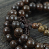 Vietnam Sandalwood Prayer Beads Hand Beaded Bracelet Men Jewelry