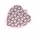 Autism Heart Pendants Puzzle Piece Jigsaw Charm Hope ID Jewellery