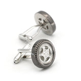 Car Tire Cufflinks Copper Gunblack Cuff Links