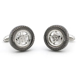 Car Tire Cufflinks Copper Gunblack Cuff Links