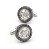 Car Tire Cufflinks Copper Gunblack Cuff Links