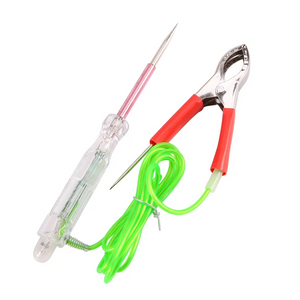 LED Circuit Tester 6-24V Test Light with Dual Probes - Antifreeze Wire Clip