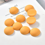 Matte Rubber Paint Resin Semi-circular Patch DIY Earrings Nail Hairpin