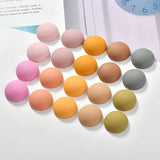 Matte Rubber Paint Resin Semi-circular Patch DIY Earrings Nail Hairpin