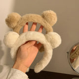 Plush Bear Ears Headband for Women - Hair Accessories