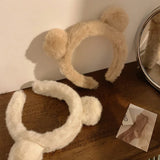 Plush Bear Ears Headband for Women - Hair Accessories