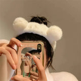 Plush Bear Ears Headband for Women - Hair Accessories