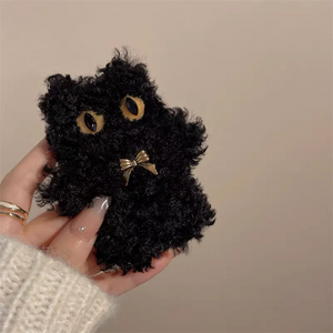 Cartoon Bear Plush Hair Clip for Women