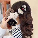 Cartoon Bear Plush Hair Clip for Women