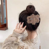 Cartoon Bear Plush Hair Clip for Women