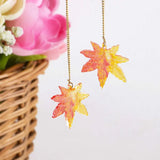 Autumn Gradient Epoxy Pendant Jewelry Material 10pcs