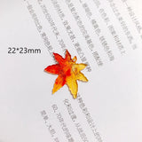 Autumn Gradient Epoxy Pendant Jewelry Material 10pcs
