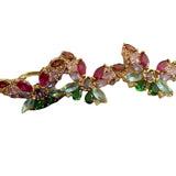 Autumn Sweet Romantic Crystals Butterfly Ear Studs