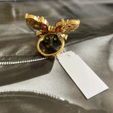Autumn Sweet Romantic Crystals Butterfly Ear Studs