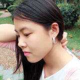 Autumn Women's 925 Silver Round Pendant Earrings Ethnic Style