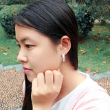 Autumn Women's 925 Silver Round Pendant Earrings Ethnic Style