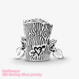 925 Sterling Silver Sweet Tree Charm Beads for Bracelets