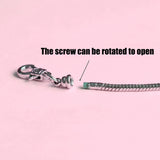 Autumn Summer Silver-plated Love Extension Chain Charm Bracelet