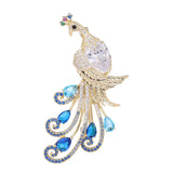 Zircon Inlaid Peacock Brooch - High-end Broche Xmas Jewelry