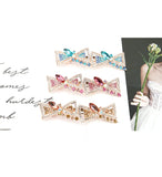 Red Bow Headband Rhinestone Hair Accessories for Women